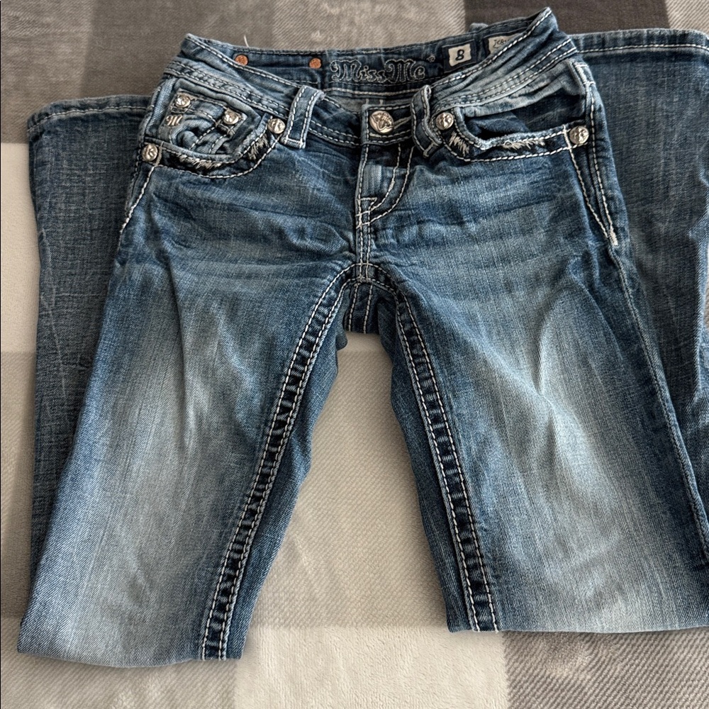 Girl Miss Me jeans size 8 - Picture 2 of 4